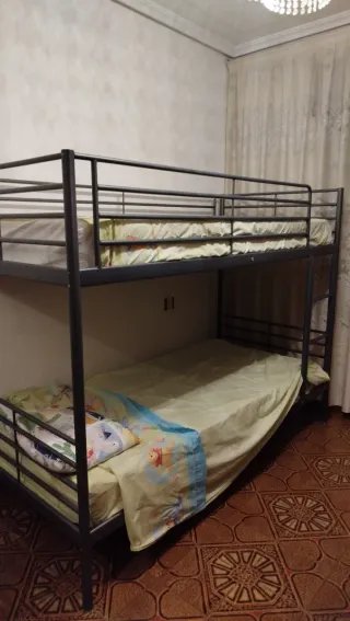 Litera Ikea 90x200 Metal Negra