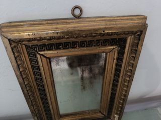 Espejo antiguo marco dorado