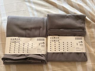 2 Fundas Cojín GURLI Ikea 50x50 Gris