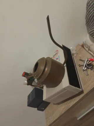 Regadera de latón antigua