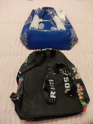 Mochilas Desigual Vestir Azul y Multicolor