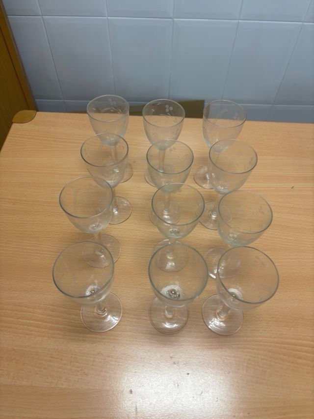 Colección copas cristal varios tamaños