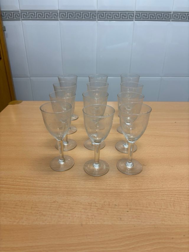 Colección copas cristal varios tamaños