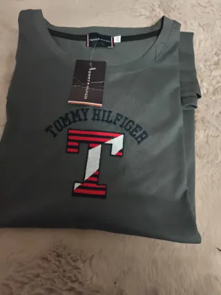 Camiseta Tommy Hilfiger Hombre XXL Gris