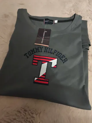 Camiseta Tommy Hilfiger Hombre XXL Gris