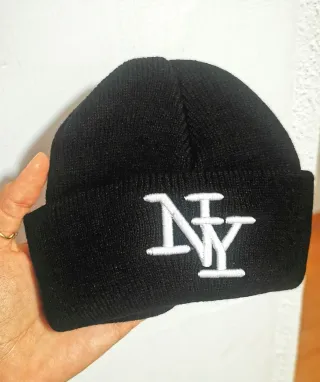 Gorro infantil NY negro