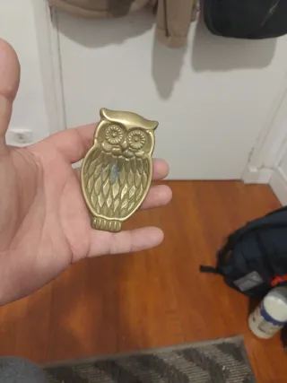 Cenicero de Bronce con Diseño de Búho