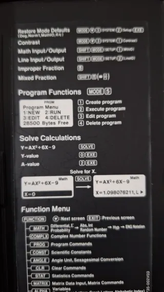 Calculadora Casio FX-5800P Programable