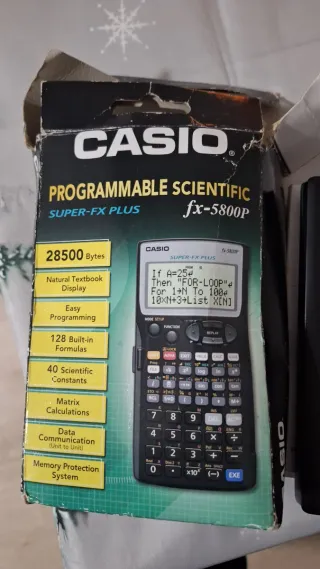 Calculadora Casio FX-5800P Programable