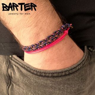 Braccialetti Barter fucsia-blu marino