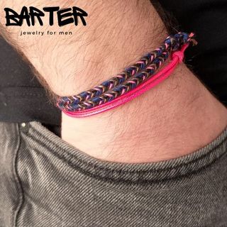 Braccialetti Barter fucsia-blu marino