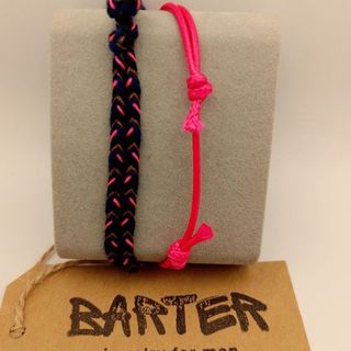 Braccialetti Barter fucsia-blu marino