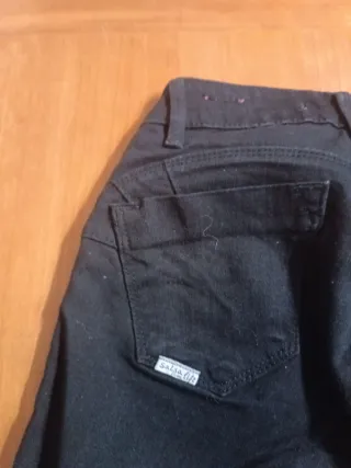 Vaqueros mujer negros