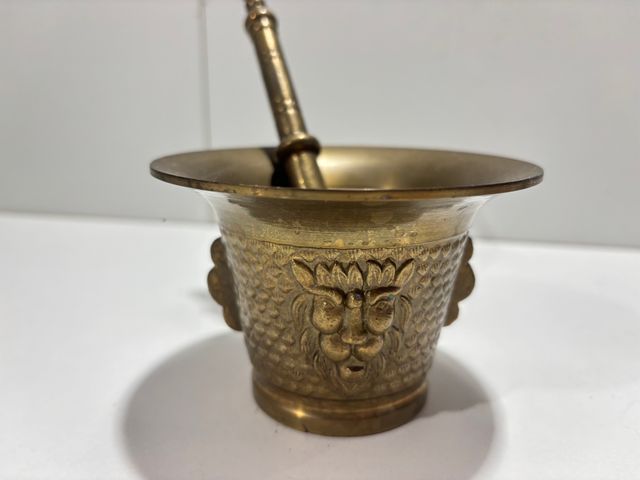 Almirez o Mortero de Bronce Antiguo