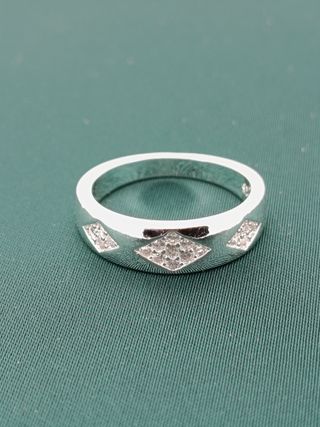 Anillo Plata Ley 925 Nuevo. Talla española 14.