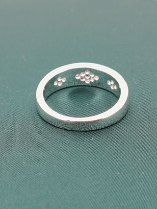 Anillo Plata Ley 925 Nuevo. Talla española 14.