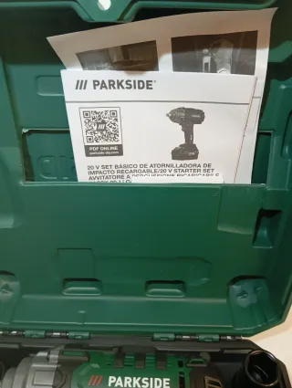 Parkside 20V Atornillador de Impacto completo 400n