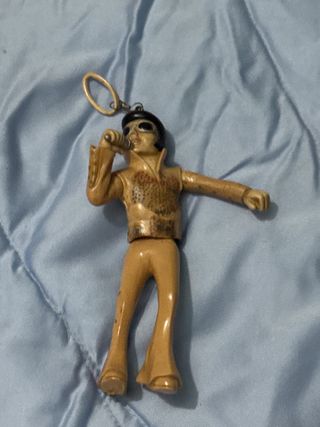 Figura Elvis Presley con micrófono llavero