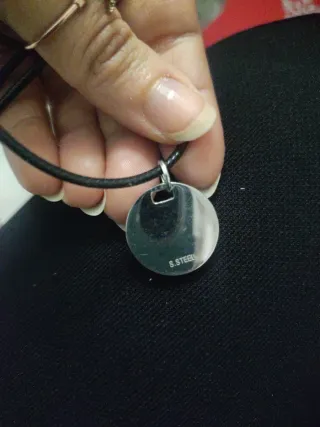 Collana da uomo con ciondolo acciaio inox scambio