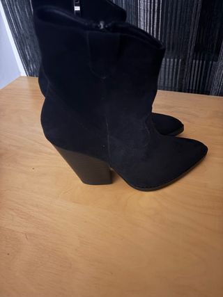 Botas de tacón negras mujer