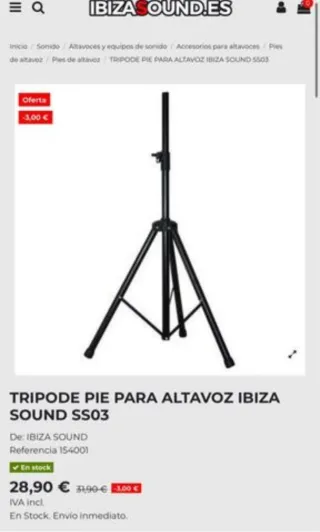 2 Altavoces PA Malone 800W Negro