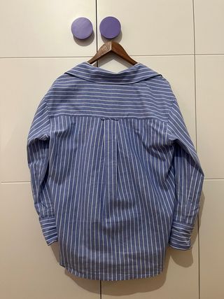 Camisa Zara rayas azul