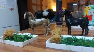 Figuras 3D Caballos Pintadas Artesanalmente