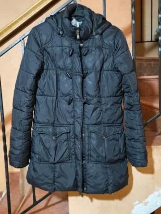 Parka Negra Stradivarius