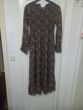 Vestido largo estampado floral