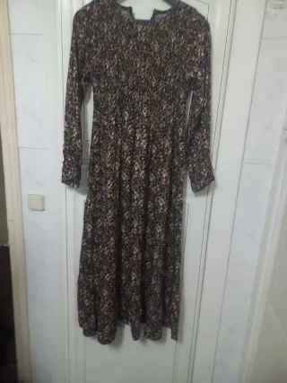 Vestido largo estampado floral