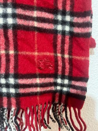 Bufanda Burberry Tartán Roja