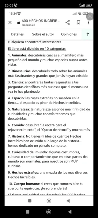 600 Hechos Increíbles Para Mentes Curiosas