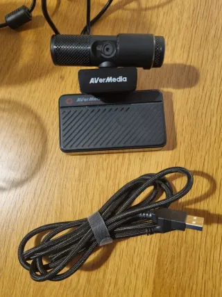 Capturadora y Webcam AverMedia Negra