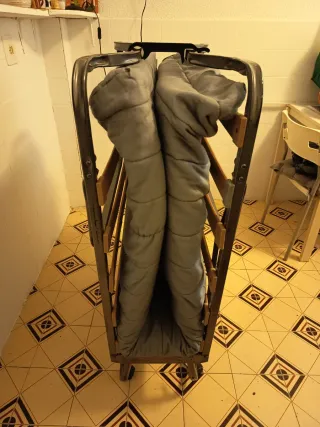 Cama plegable con colchón