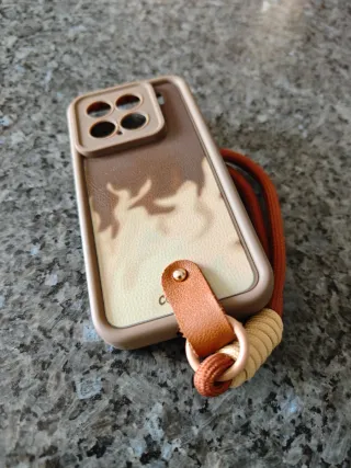 Funda Xiaomi 15 Marrón con Lazo