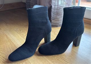 Botines Zara negros tacón
