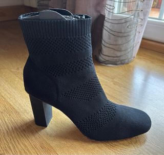 Botines Zara negros tacón