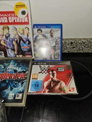 Lote 5 Videojuegos Wii, PS3, PS Vita