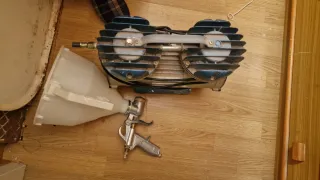 Máquina de gotelé con compresor