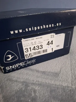 Náuticos Snipe SIN USAR color azul marino 44EU