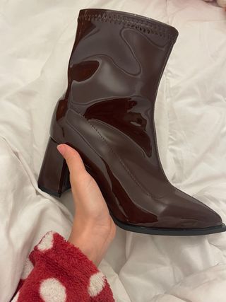 Botines charol Shein T.39