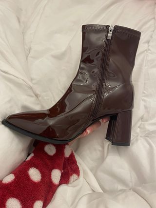 Botines charol Shein T.39