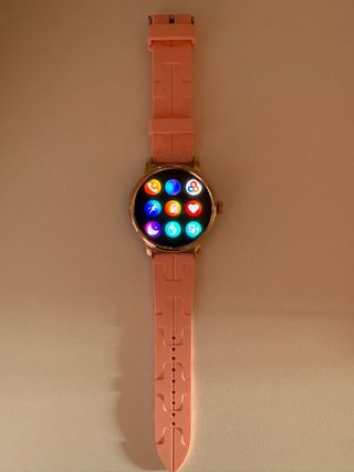 Reloj Inteligente Dorado y Rosa