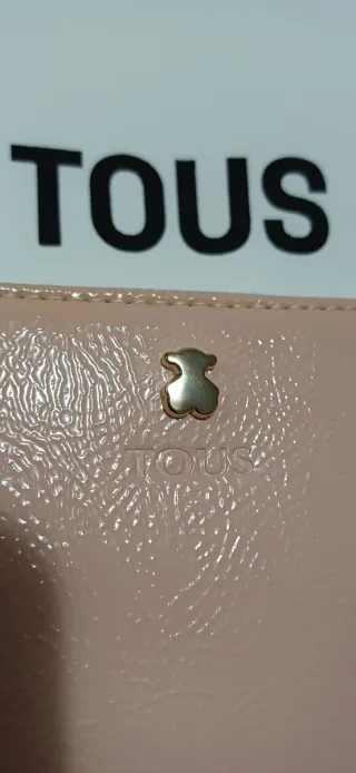 Billetera Tous Piel Rosa Palo Sin Estrenar