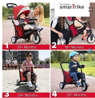 Triciclo Smartrike Rosa y Negro