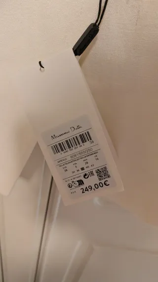 Chaqueta Massimo Dutti Blanca Talla L