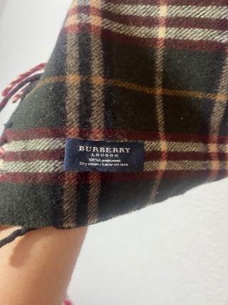 Bufanda Burberry Tartán Verde