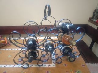 Portabottiglie ferro battuto