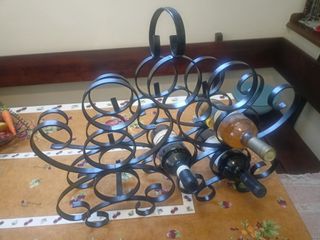 Portabottiglie ferro battuto