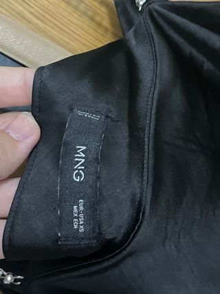 Top fiesta Mango negro tirantes brillantes